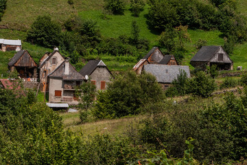 Fototapeta na wymiar Biros en Pyrénées Ariègeoise