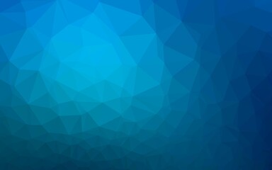 Obraz premium Light BLUE vector polygon abstract background.