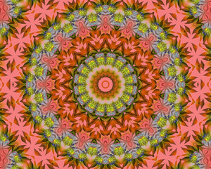 Colorful meditation mandala - 387020075