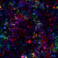 Neon Abstract Paint Splash Pattern