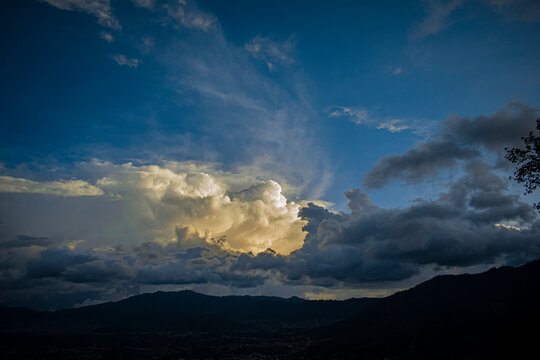 nubes de atardecer 