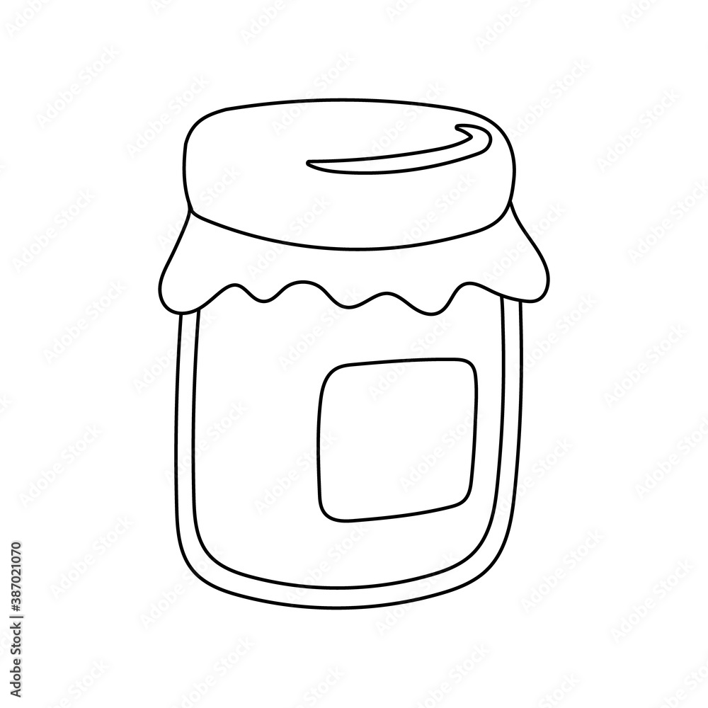 Poster sweet honey pot isolated icon