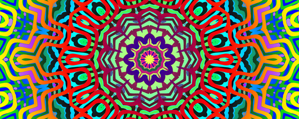 Colorful meditation mandala