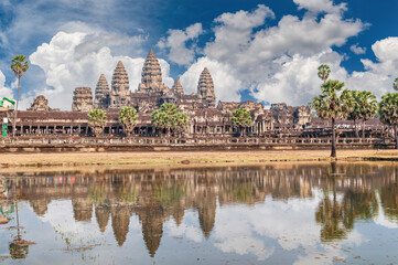 Fototapeta na wymiar Angkor Wat Temple Siem Reap Cambodia 