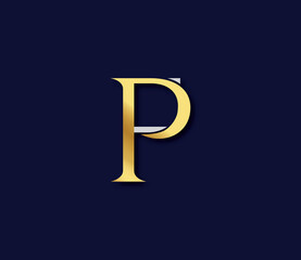 PF Alphabet Modern Logo Design Concept