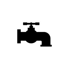 Faucet icon flat vector illustration