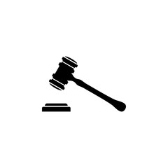 Gavel hammer law icon vector illustration