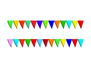 set of colorful banners