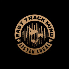 Fototapeta premium music logo simple modern