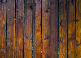 brown wooden fence. Background from wooden boards. Perfect background concept