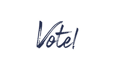 Obraz premium Vote! lettering text design. 2020 presidential campaign in the United States.