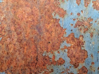 Rusty metal texture, rusty brown metal sheet.