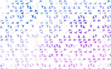 Light Pink, Blue vector layout with lines, triangles.