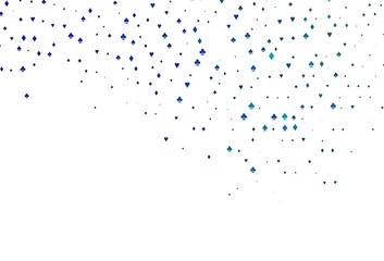 Light Blue, Green vector cover with symbols of gamble.