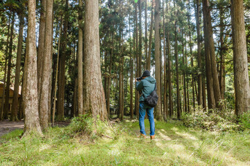 Obraz premium 中高年 趣味のカメラ