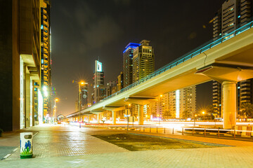 アラブ首長国連邦　UAE　ドバイの夜景