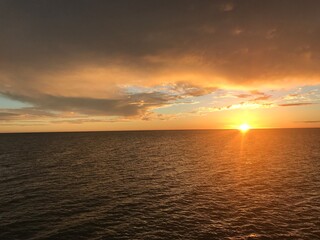 Zonsondergang boven Clearwater Beach Florida