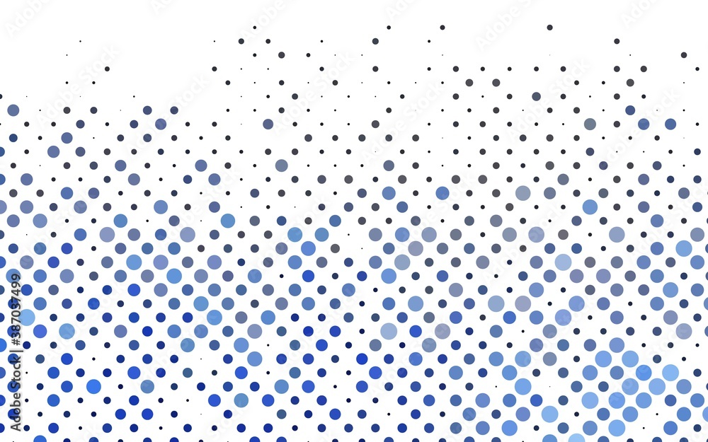 Poster light blue vector layout with circle shapes.