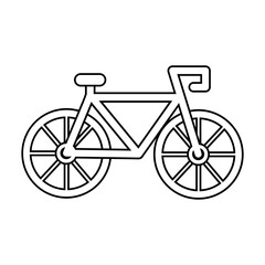 Fototapeta na wymiar bicycle sport vehicle isolated icon
