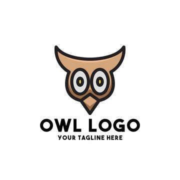owl logo modern concept design