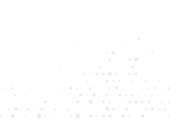 Light Blue, Green vector cover with circles, cubes.