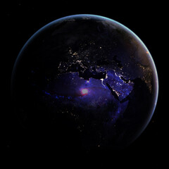 Science fiction wallpaper. Billions of galaxies in the universe. Elements of this image furnished...