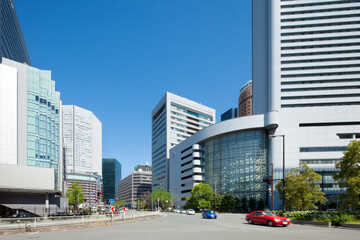 大阪駅前の都市風景