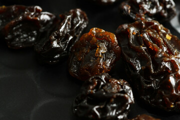Macro of dehydrated grape fruit 