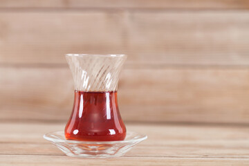 A cup of Turkish black tea