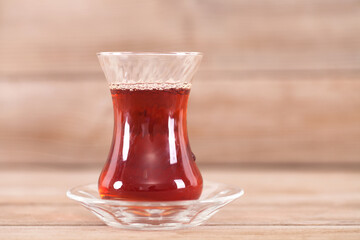 A cup of Turkish black tea