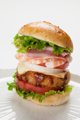 手作りハンバーガー