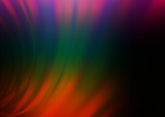 Dark Multicolor, Rainbow vector blur pattern.