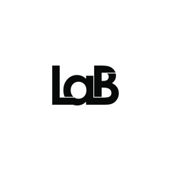 lab letter original monogram logo design