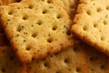 Healthy vegetable crackers for breakfast