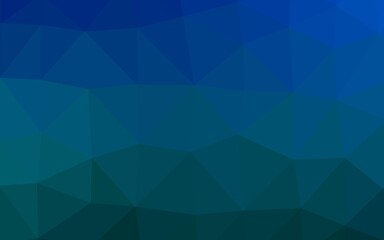 Obraz premium Light BLUE vector triangle mosaic cover.