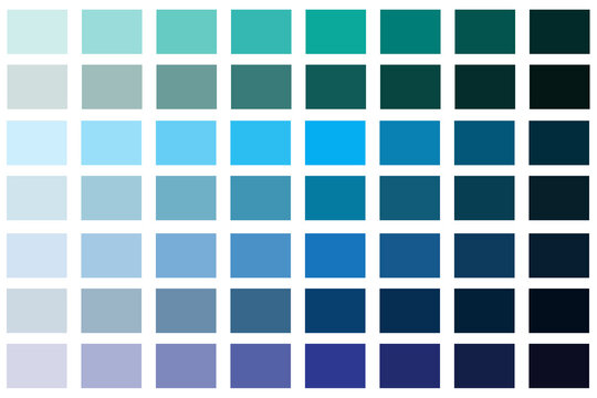 Vector texture of blue turquoise palette. Mint gradient. Blue teal. Stock image. EPS 10.