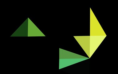 Dark Blue, Yellow vector abstract polygonal texture.