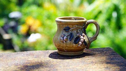 cup of coffee on table