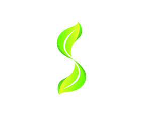 LEAF LETTER S LOGO