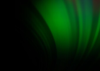 Dark Green vector bokeh pattern.