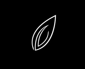 Monochrome Leaf Logo