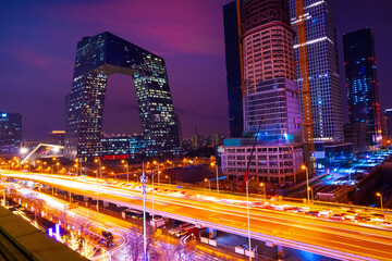 Fototapeta premium The CCTV Headquarters in Tianjin, China