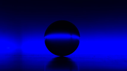 fondo negro, esfera de cristal, fondo de color, horizonte. colores