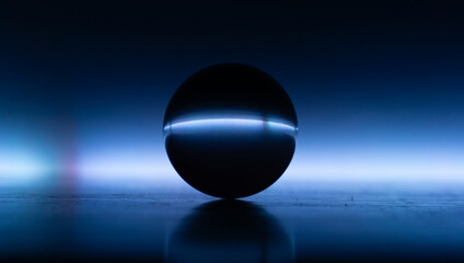 fondo negro, esfera de cristal, fondo de color, horizonte. colores