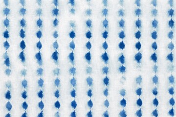 Indigo Blue Shibori Tie dye fabric texture pattern. White and Blue colors.