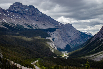 landscape of a road in the mountains