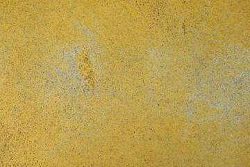Old concrete floor yellow painted.