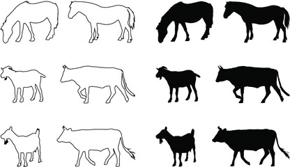 farm animals collection