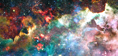 Nebula an interstellar cloud of star dust. Elements of this image furnished by NASA - obrazy, fototapety, plakaty