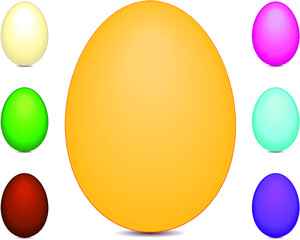 set of easter eggs